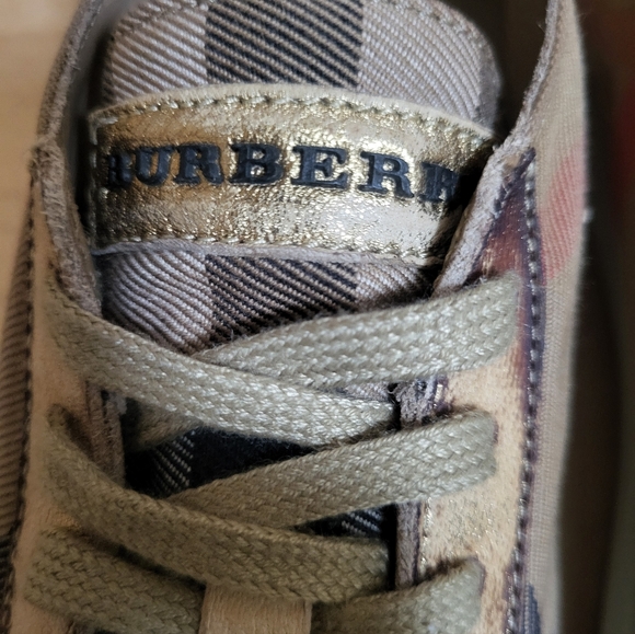 Burberry Hartfields House Check Low Top Sneaker Women Size 10 - Picture 9 of 13